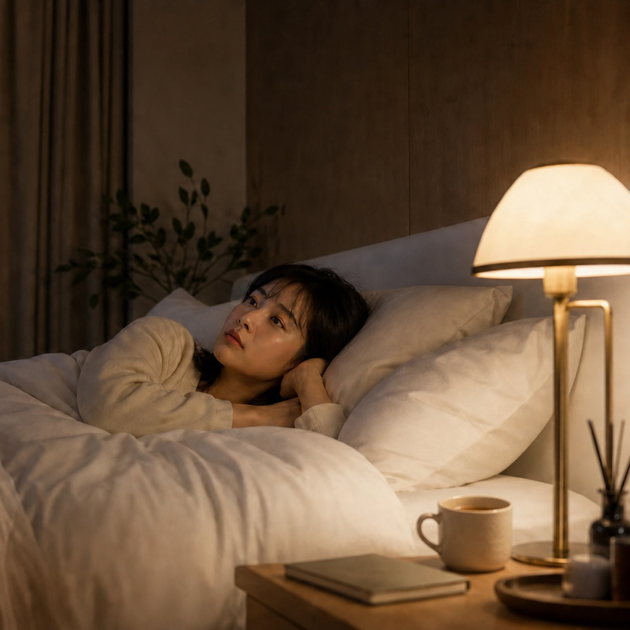 ベットに入ると考えごとが止まらない